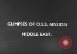 Image of Office of Strategic Services Middle East, 1945, second 16 stock footage video 65675058177