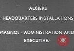 Image of Major Holocomb Algiers Algeria, 1943, second 1 stock footage video 65675058182