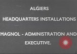 Image of Major Holocomb Algiers Algeria, 1943, second 4 stock footage video 65675058182
