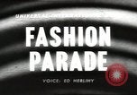 Standbild fashion parade United States USA, 1958, aus Sekunde 4 historischem Filmmaterial Videoclip 65675058262