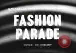Standbild fashion parade United States USA, 1958, aus Sekunde 5 historischem Filmmaterial Videoclip 65675058262