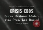 Standbild Syngman Rhee Seoul Korea, 1960, aus Sekunde 3 historischem Filmmaterial Videoclip 65675058265