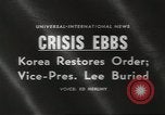 Standbild Syngman Rhee Seoul Korea, 1960, aus Sekunde 5 historischem Filmmaterial Videoclip 65675058265