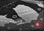 Standbild Lieferung russischen Konvoi über Ladoga See während der Belagerung von Leningrad Leningrad Russland Sowjetunion, 1943, aus Sekunde 25 historischem Filmmaterial Videoclip 65675058277