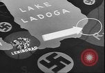 Standbild Lieferung russischen Konvoi über Ladoga See während der Belagerung von Leningrad Leningrad Russland Sowjetunion, 1943, aus Sekunde 35 historischem Filmmaterial Videoclip 65675058277