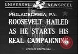 Image of Franklin D Roosevelt Philadelphia Pennsylvania USA, 1940, second 5 stock footage video 65675058279