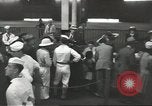 Standbild Japanische Geschäftsleute und Beamte sind die ersten die an Bord der MS Gripsholm für die Rückführung nach Japan Jersey City New Jersey USA, 1943, aus Sekunde 18 historischem Filmmaterial Videoclip 65675058284
