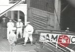 Standbild Japanische Geschäftsleute und Beamte sind die ersten die an Bord der MS Gripsholm für die Rückführung nach Japan Jersey City New Jersey USA, 1943, aus Sekunde 37 historischem Filmmaterial Videoclip 65675058284