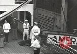 Standbild Japanische Geschäftsleute und Beamte sind die ersten die an Bord der MS Gripsholm für die Rückführung nach Japan Jersey City New Jersey USA, 1943, aus Sekunde 51 historischem Filmmaterial Videoclip 65675058284