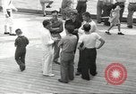 Standbild Schwedisches Schiff M S Gripsholm Jersey City New Jersey USA, 1943, aus Sekunde 51 historischem Filmmaterial Videoclip 65675058285