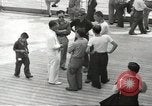 Standbild Schwedisches Schiff M S Gripsholm Jersey City New Jersey USA, 1943, aus Sekunde 58 historischem Filmmaterial Videoclip 65675058285