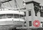 Standbild Schwedisches Schiff M S Gripsholm Jersey City New Jersey USA, 1943, aus Sekunde 57 historischem Filmmaterial Videoclip 65675058290