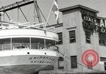 Standbild Schwedisches Schiff M S Gripsholm Jersey City New Jersey USA, 1943, aus Sekunde 58 historischem Filmmaterial Videoclip 65675058290