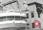 Standbild Schwedisches Schiff M S Gripsholm Jersey City New Jersey USA, 1943, aus Sekunde 59 historischem Filmmaterial Videoclip 65675058290