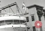 Standbild Schwedisches Schiff M S Gripsholm Jersey City New Jersey USA, 1943, aus Sekunde 60 historischem Filmmaterial Videoclip 65675058290