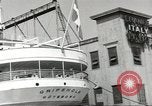 Standbild Schwedisches Schiff M S Gripsholm Jersey City New Jersey USA, 1943, aus Sekunde 62 historischem Filmmaterial Videoclip 65675058290