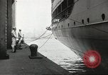 Standbild Schwedisches Schiff M S Gripsholm Jersey City New Jersey USA, 1943, aus Sekunde 45 historischem Filmmaterial Videoclip 65675058291