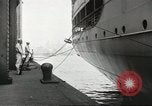 Standbild Schwedisches Schiff M S Gripsholm Jersey City New Jersey USA, 1943, aus Sekunde 46 historischem Filmmaterial Videoclip 65675058291