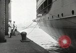 Standbild Schwedisches Schiff M S Gripsholm Jersey City New Jersey USA, 1943, aus Sekunde 47 historischem Filmmaterial Videoclip 65675058291
