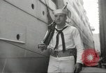 Standbild Schwedisches Schiff M S Gripsholm Jersey City New Jersey USA, 1943, aus Sekunde 51 historischem Filmmaterial Videoclip 65675058291