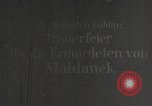 Image of monument to victims of Majdanek concentration camp Lublin Poland, 1944, second 1 stock footage video 65675058296