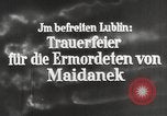 Image of monument to victims of Majdanek concentration camp Lublin Poland, 1944, second 3 stock footage video 65675058296