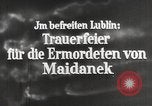 Image of monument to victims of Majdanek concentration camp Lublin Poland, 1944, second 4 stock footage video 65675058296