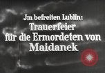 Image of monument to victims of Majdanek concentration camp Lublin Poland, 1944, second 5 stock footage video 65675058296
