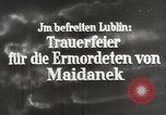 Image of monument to victims of Majdanek concentration camp Lublin Poland, 1944, second 6 stock footage video 65675058296
