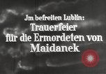 Image of monument to victims of Majdanek concentration camp Lublin Poland, 1944, second 7 stock footage video 65675058296