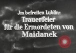 Image of monument to victims of Majdanek concentration camp Lublin Poland, 1944, second 8 stock footage video 65675058296