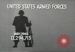 Image of American armed forces cut 90 percent United States USA, 1946, second 6 stock footage video 65675058353