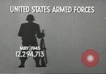 Image of American armed forces cut 90 percent United States USA, 1946, second 7 stock footage video 65675058353