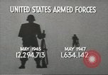 Image of American armed forces cut 90 percent United States USA, 1946, second 14 stock footage video 65675058353