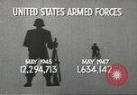 Image of American armed forces cut 90 percent United States USA, 1946, second 15 stock footage video 65675058353