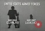 Image of American armed forces cut 90 percent United States USA, 1946, second 16 stock footage video 65675058353