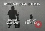 Image of American armed forces cut 90 percent United States USA, 1946, second 19 stock footage video 65675058353