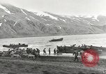Image of American forces land on Attu Island Aleutian Islands Alaska USA, 1943, second 28 stock footage video 65675058416