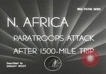 Image of American Paratroopers North Africa, 1942, second 4 stock footage video 65675058490