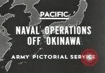 Image of United States Navy Bunker Hill cruiser Okinawa Ryukyu Islands, 1945, second 4 stock footage video 65675058493