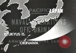 Image of United States Navy Bunker Hill cruiser Okinawa Ryukyu Islands, 1945, second 9 stock footage video 65675058493