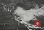 Image of United States Navy Bunker Hill cruiser Okinawa Ryukyu Islands, 1945, second 33 stock footage video 65675058493