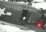 Image of crashed C 64 aircraft Aleutian Islands Alaska USA, 1943, second 39 stock footage video 65675058502
