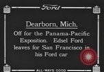 Standbild Edsel Ford verlässt Dearborn Michigan in Ford Kfz Dearborn Michigan USA, 1915, aus Sekunde 4 historischem Filmmaterial Videoclip 65675058505