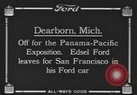 Standbild Edsel Ford verlässt Dearborn Michigan in Ford Kfz Dearborn Michigan USA, 1915, aus Sekunde 6 historischem Filmmaterial Videoclip 65675058505