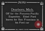 Standbild Edsel Ford verlässt Dearborn Michigan in Ford Kfz Dearborn Michigan USA, 1915, aus Sekunde 8 historischem Filmmaterial Videoclip 65675058505