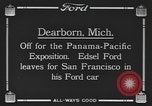Standbild Edsel Ford verlässt Dearborn Michigan in Ford Kfz Dearborn Michigan USA, 1915, aus Sekunde 9 historischem Filmmaterial Videoclip 65675058505