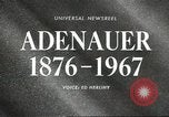 Standbild Konrad Adenauer Washington DC USA, 1967, aus Sekunde 1 historischem Filmmaterial Videoclip 65675058599