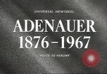 Standbild Konrad Adenauer Washington DC USA, 1967, aus Sekunde 3 historischem Filmmaterial Videoclip 65675058599