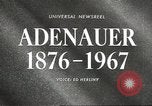 Standbild Konrad Adenauer Washington DC USA, 1967, aus Sekunde 4 historischem Filmmaterial Videoclip 65675058599
